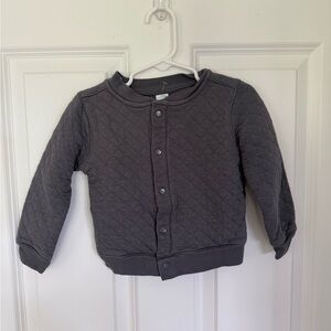 Carter's Gray Toddler Sweater / Jacket Ribbed Knit - Size 24 months